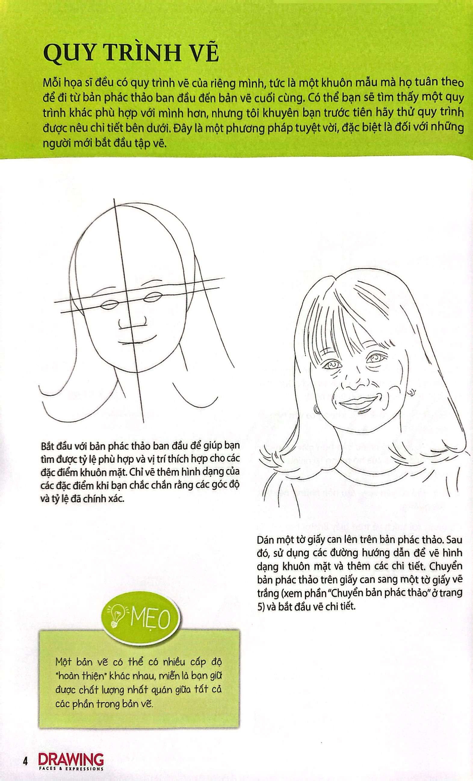 drawing faces and expressions - học vẽ theo từng bước - hướng dẫn vẽ khuôn mặt và biểu cảm