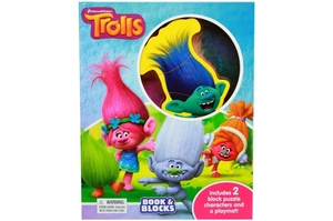 dreamworks trolls book & blocks