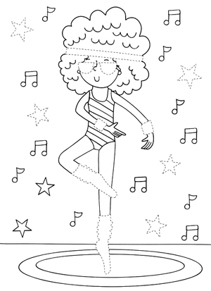 dress me up: ballerinas - colouring & activity