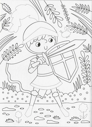 dress me up colouring & activity book - knights & dragons
