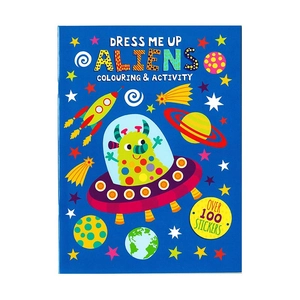 dress me up colouring and activity book - aliens