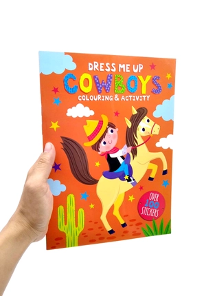 dress me up: cowboys - colouring & activity