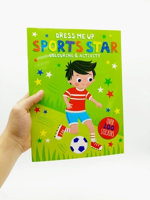 dress me up: sports star - colouring & activity
