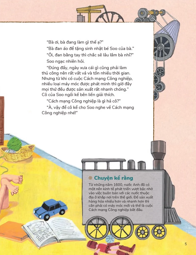 du hành vào lịch sử thế giới - cách mạng công nghiệp - máy móc làm thay đổi thế giới