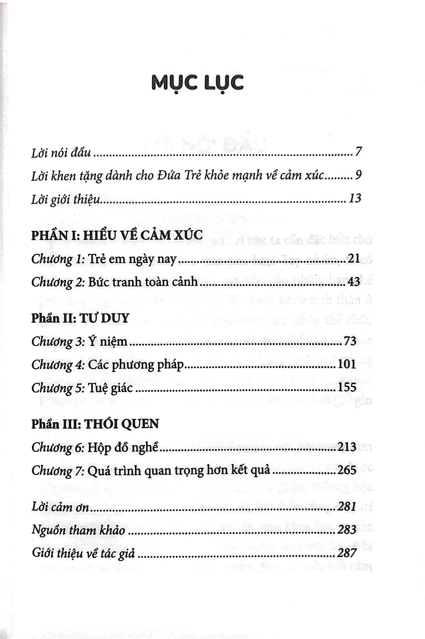 đứa trẻ khỏe mạnh về cảm xúc