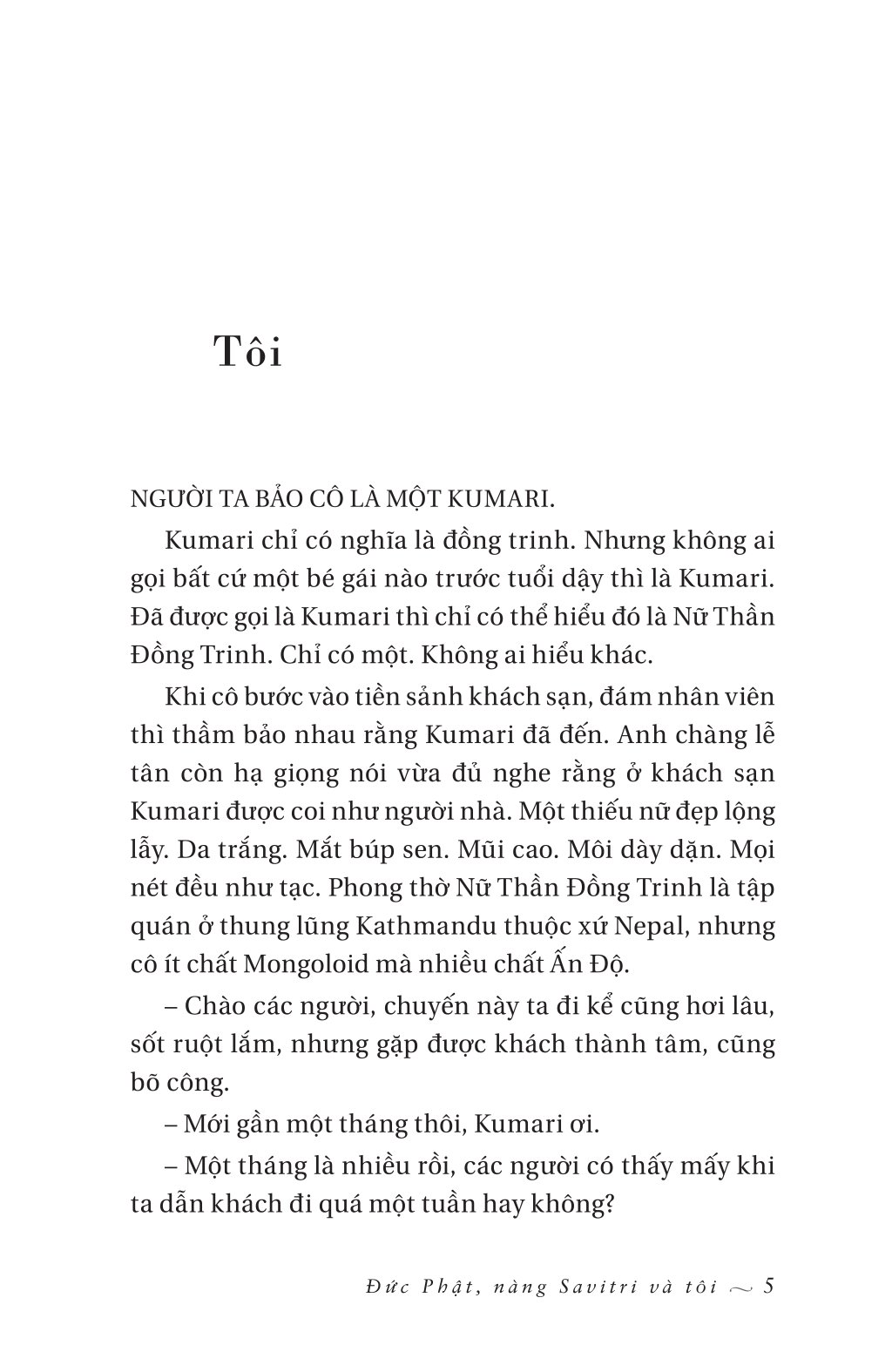 Đức Phật, Nàng Savitri Và Tôi