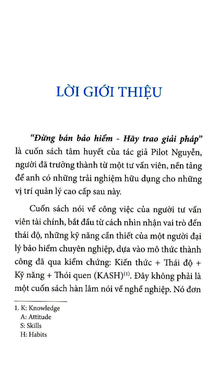 đừng bán bảo hiểm hãy trao giải pháp - sách gối đầu dành cho tư vấn bảo hiểm nhân thọ (tái bản 2020)