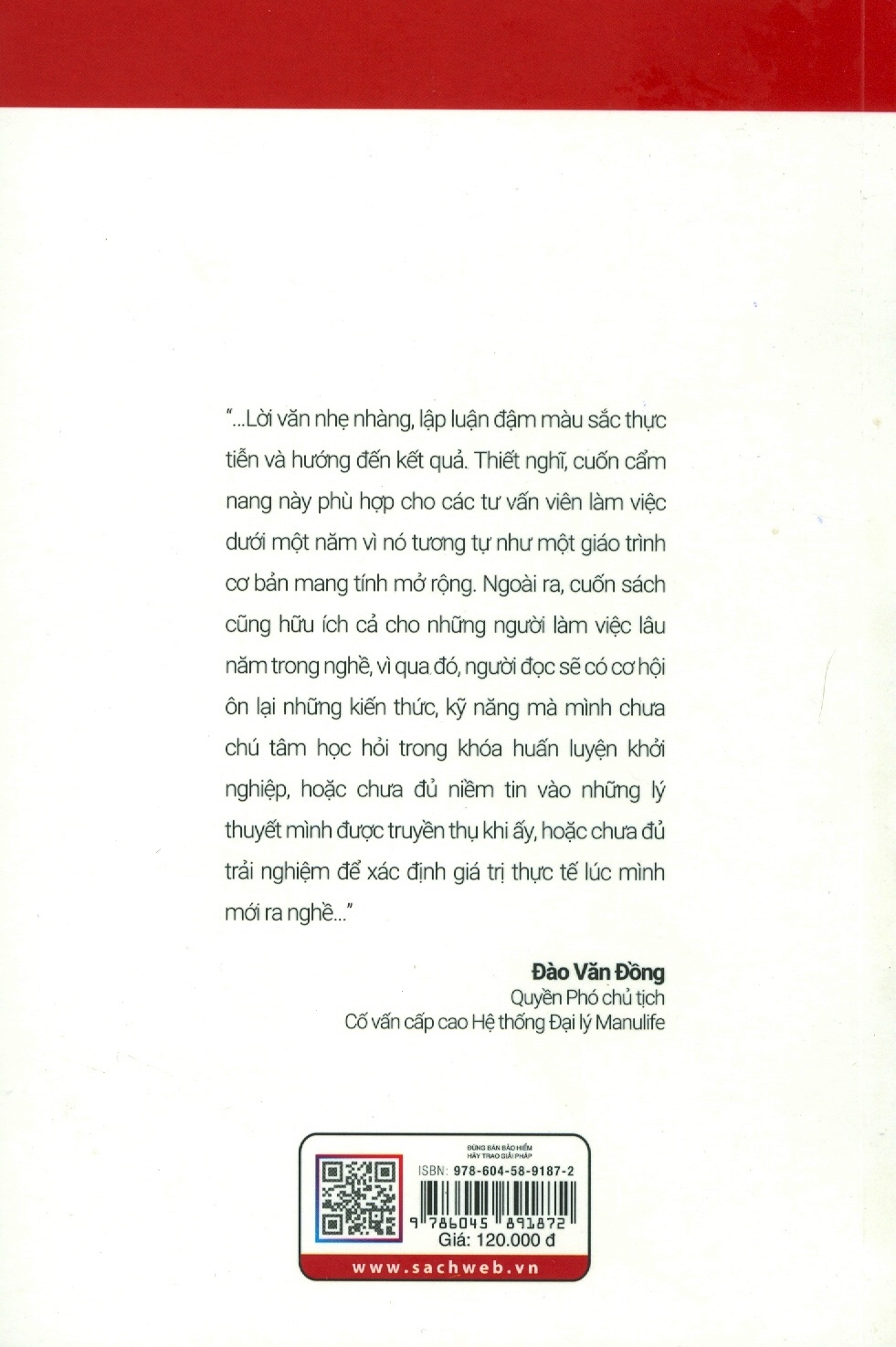 đừng bán bảo hiểm hãy trao giải pháp - sách gối đầu dành cho tư vấn bảo hiểm nhân thọ (tái bản 2020)