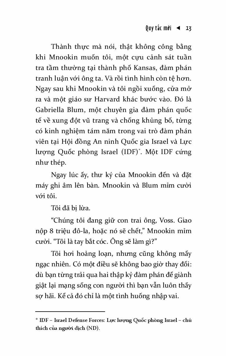 đừng bao giờ chia đôi lợi ích trong mọi cuộc đàm phán