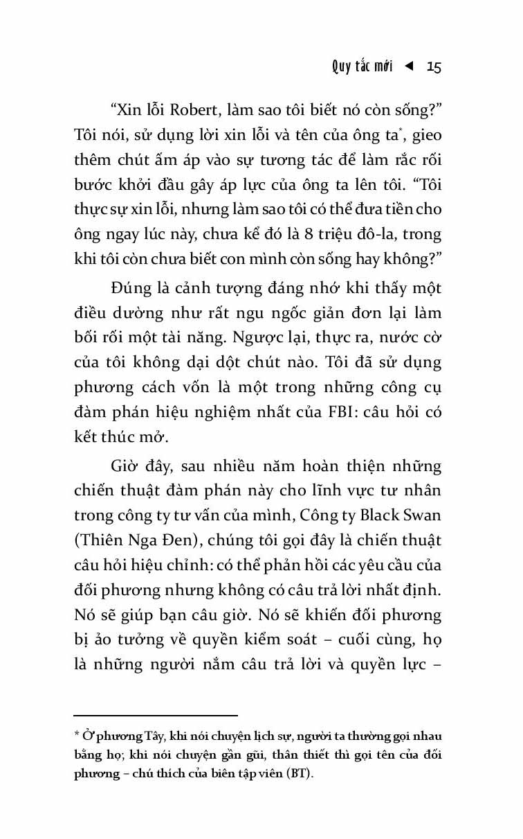 đừng bao giờ chia đôi lợi ích trong mọi cuộc đàm phán