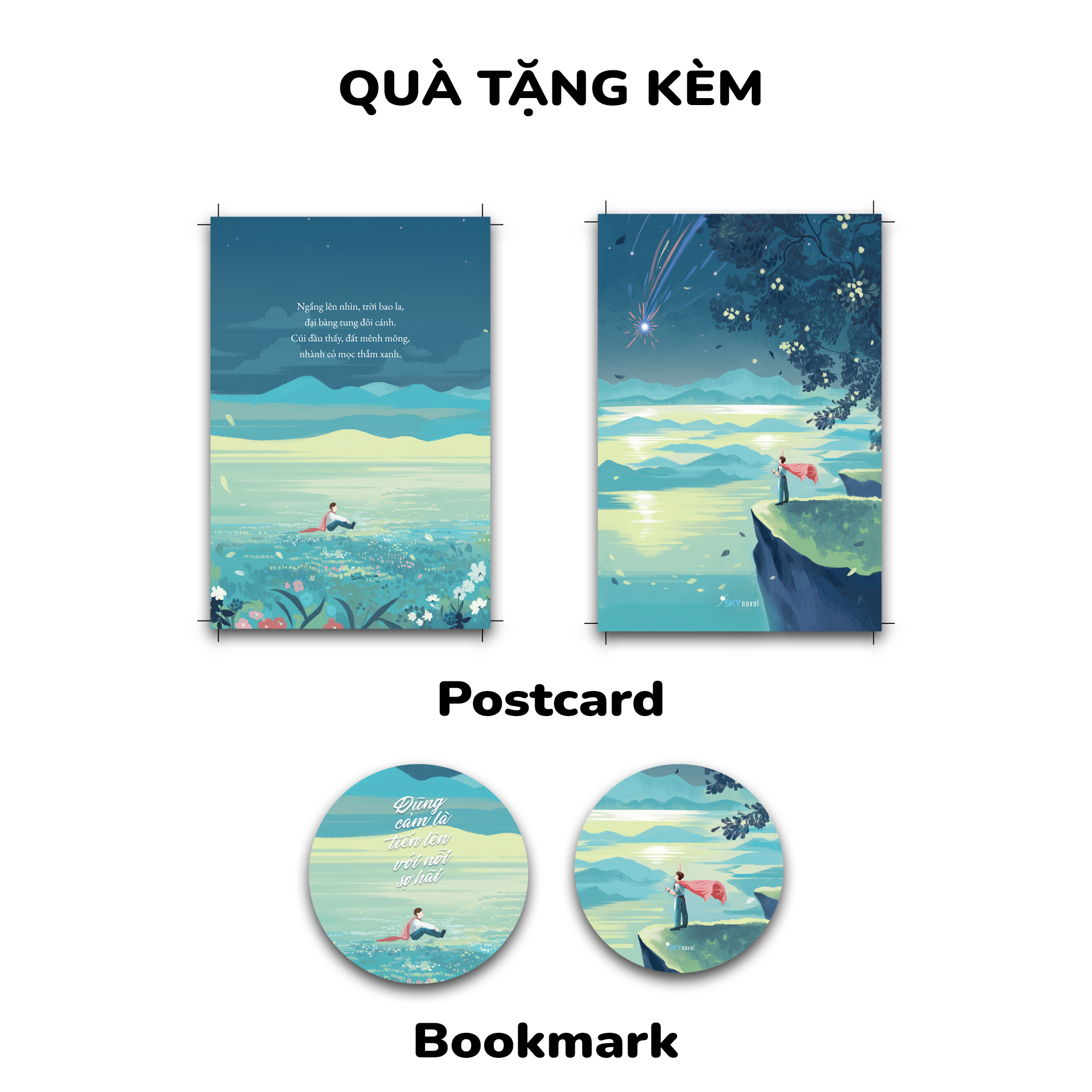 dũng cảm là tiến lên với nỗi sợ hãi - tặng kèm bookmark + postcard