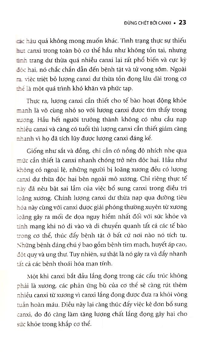 đừng chết bởi canxi (tái bản 2023)