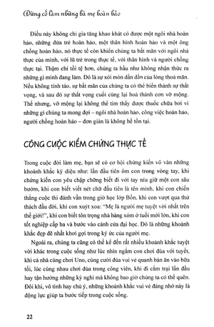 đừng cố làm những bà mẹ hoàn hảo