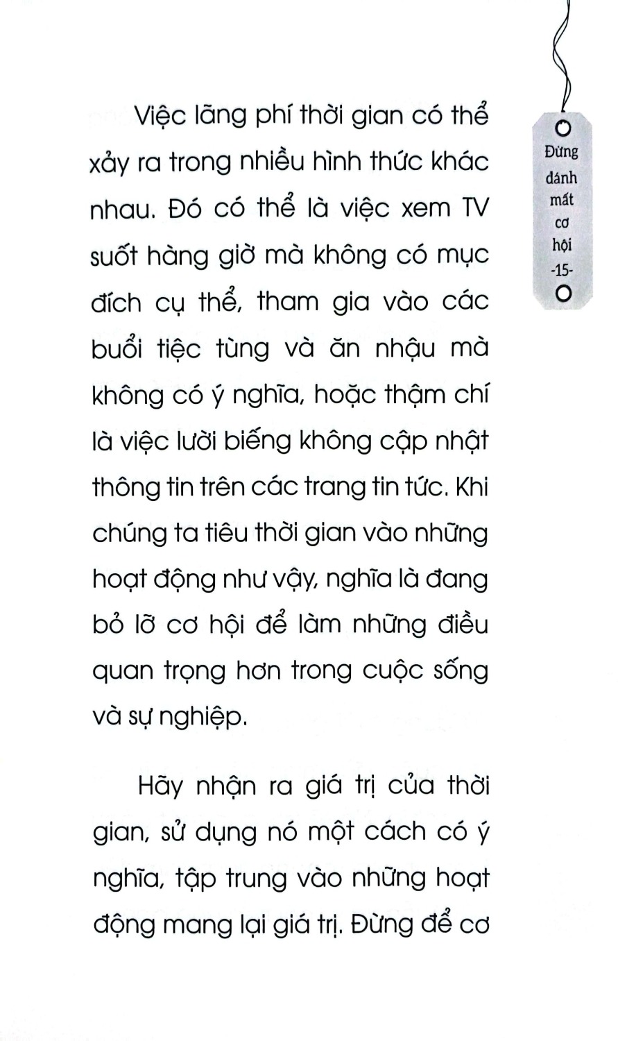 đừng đánh mất cơ hội