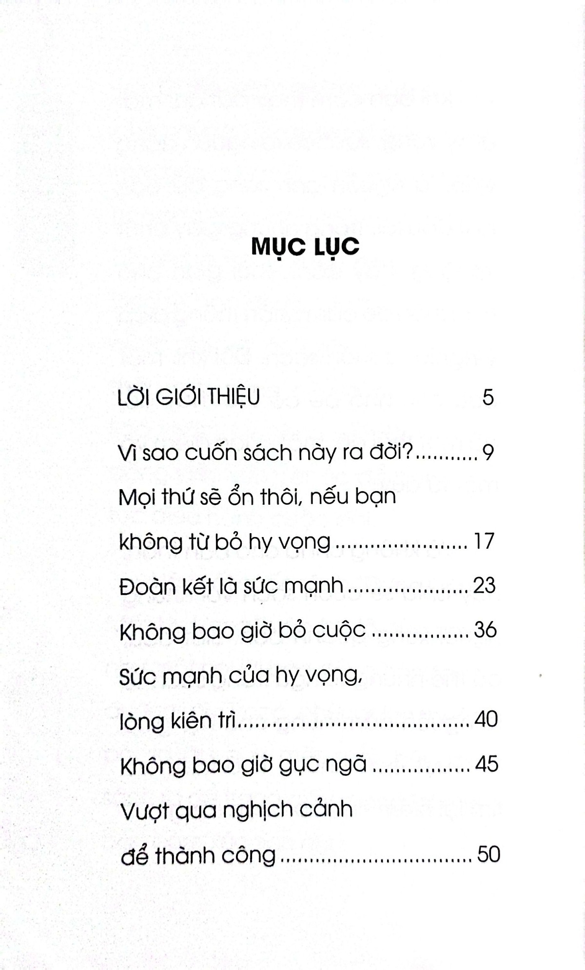 đừng đánh mất hy vọng