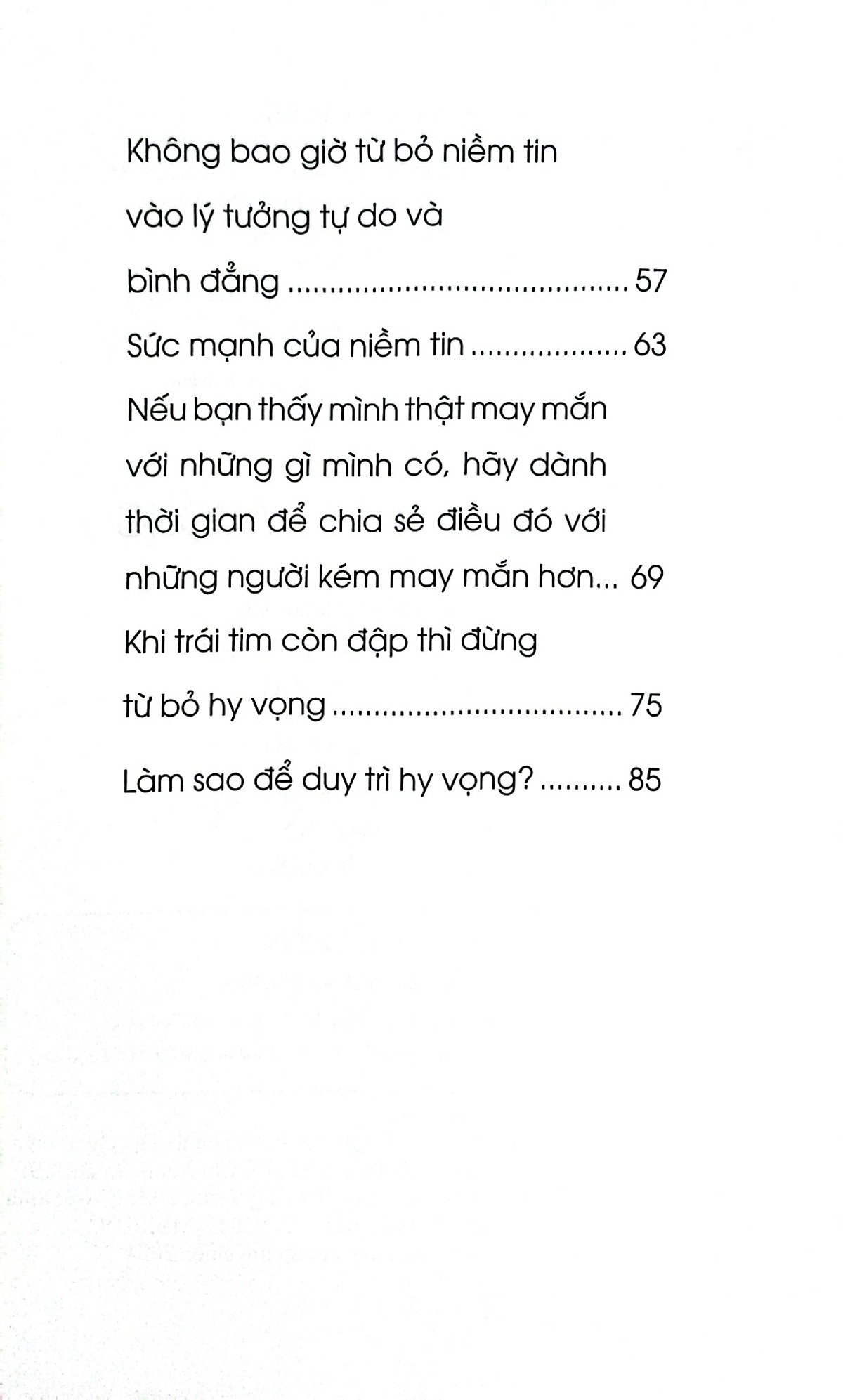 đừng đánh mất hy vọng