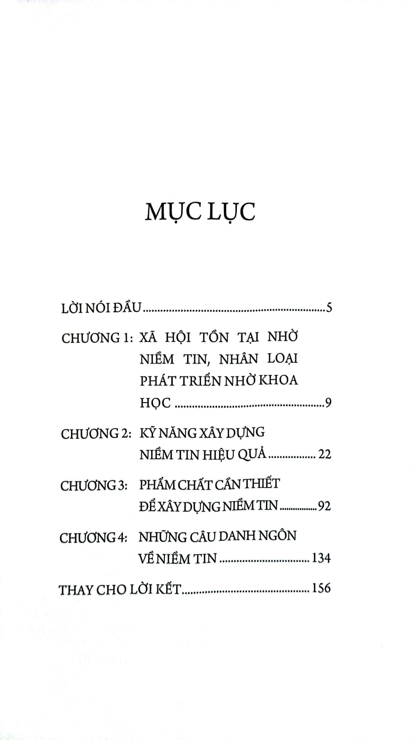 đừng đánh mất niềm tin