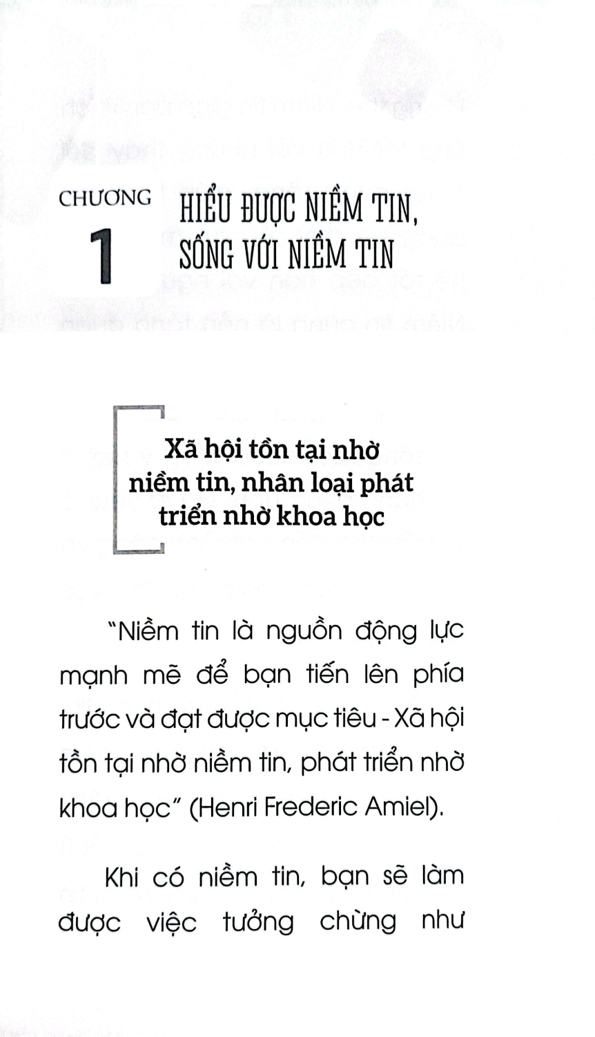 đừng đánh mất niềm tin