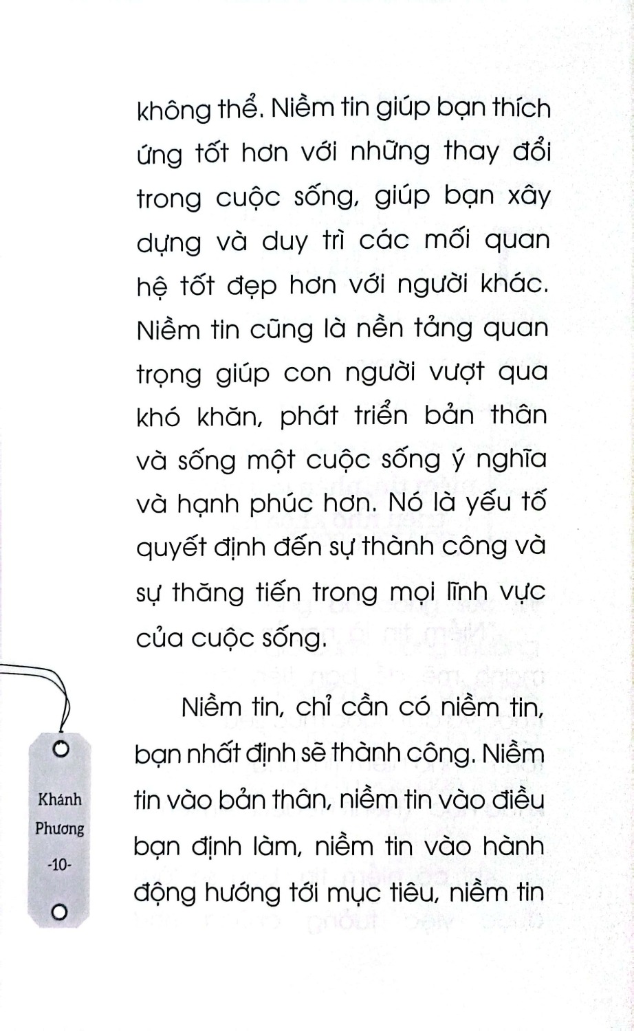 đừng đánh mất niềm tin
