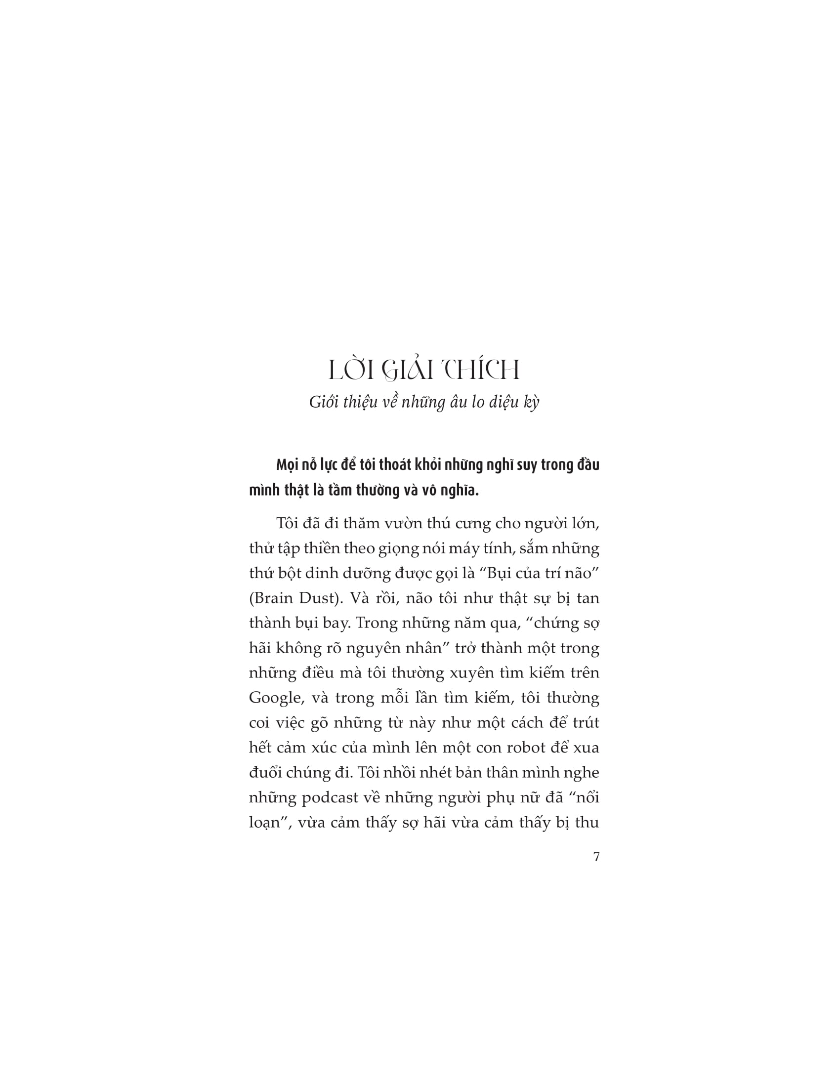 đừng để suy nghĩ thôi miên cảm xúc