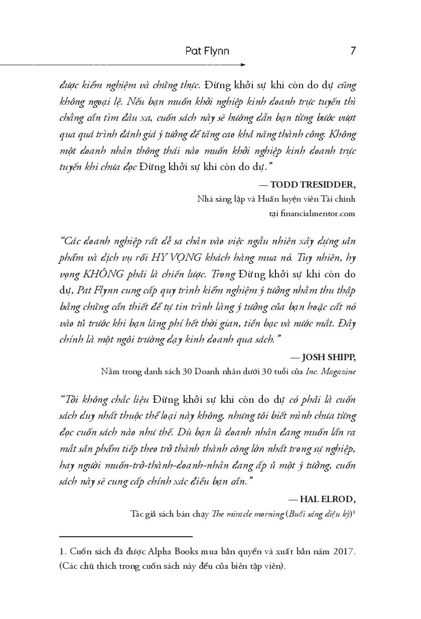 Đừng Khởi Sự Khi Còn Do Dự