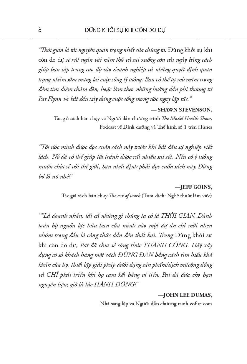 Đừng Khởi Sự Khi Còn Do Dự