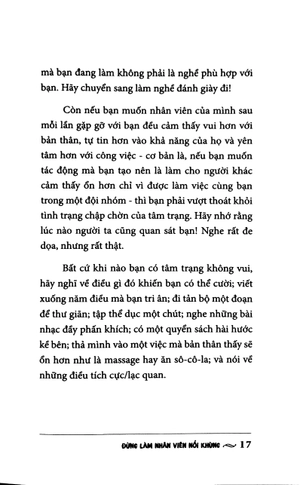 đừng làm nhân viên nổi khùng