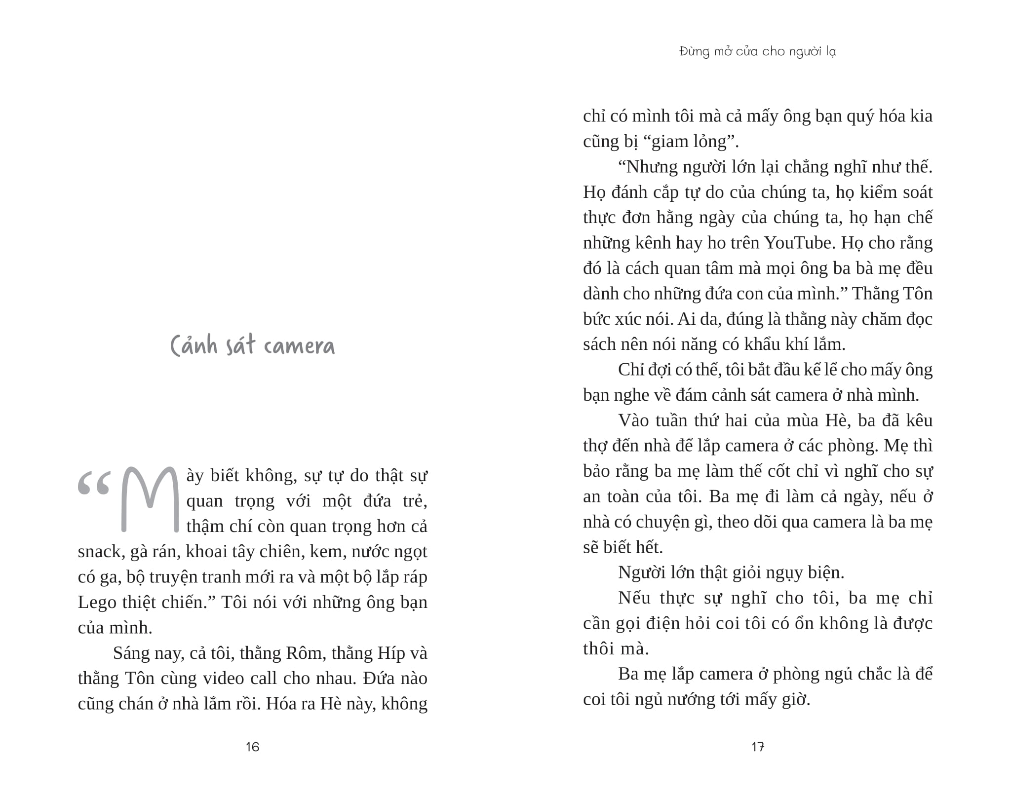 đừng mở cửa cho người lạ