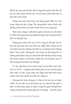 dừng ngay cuộc chiến bên trong bạn