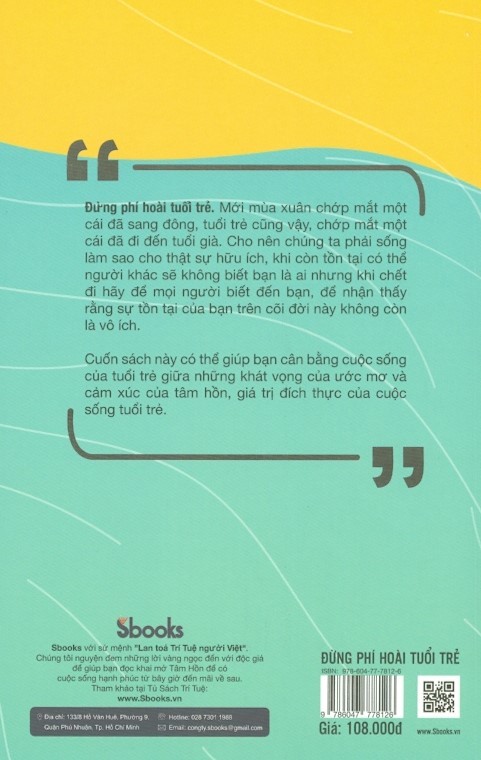 đừng phí hoài tuổi trẻ