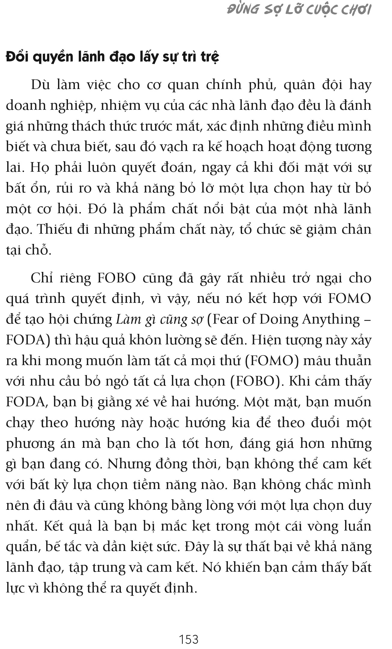 đừng sợ lỡ cuộc chơi - fear of missing out