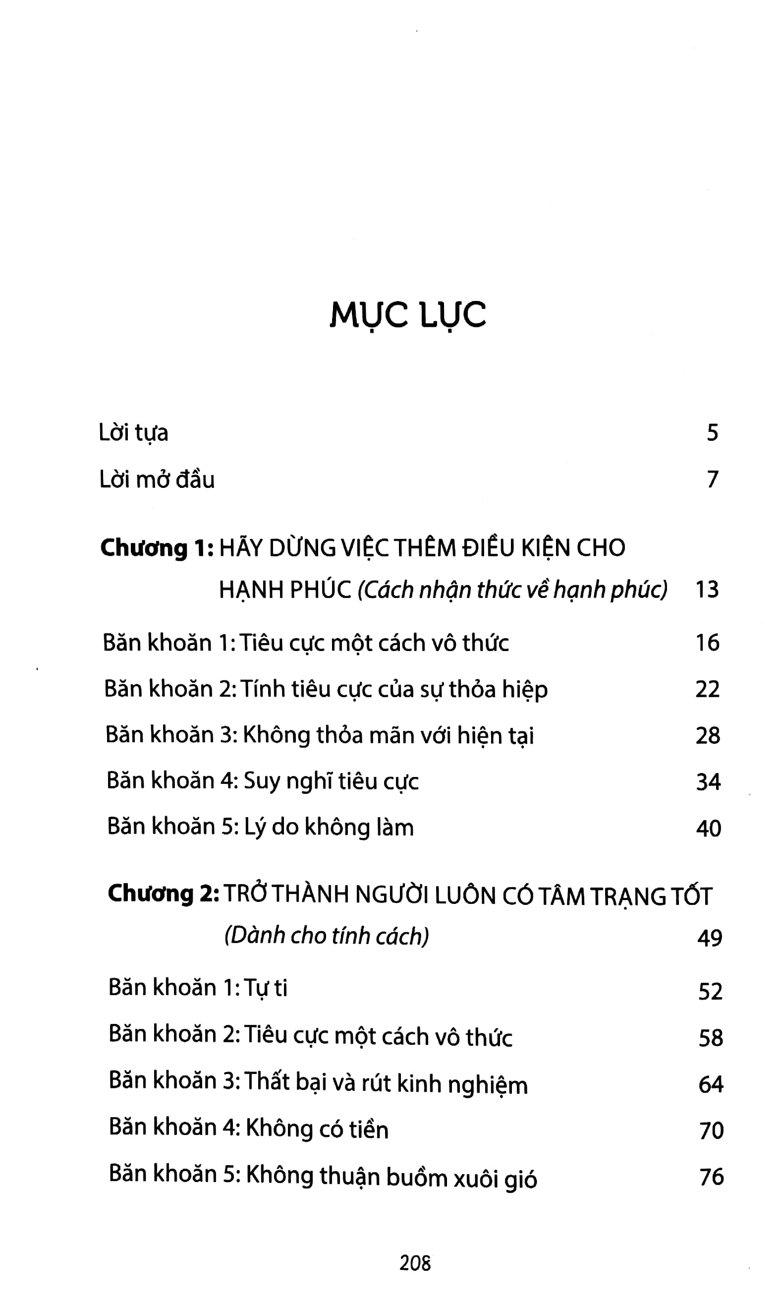 đừng thêm điều kiện cho hạnh phúc - sổ tay hoán đổi tiêu cực thành tích cực