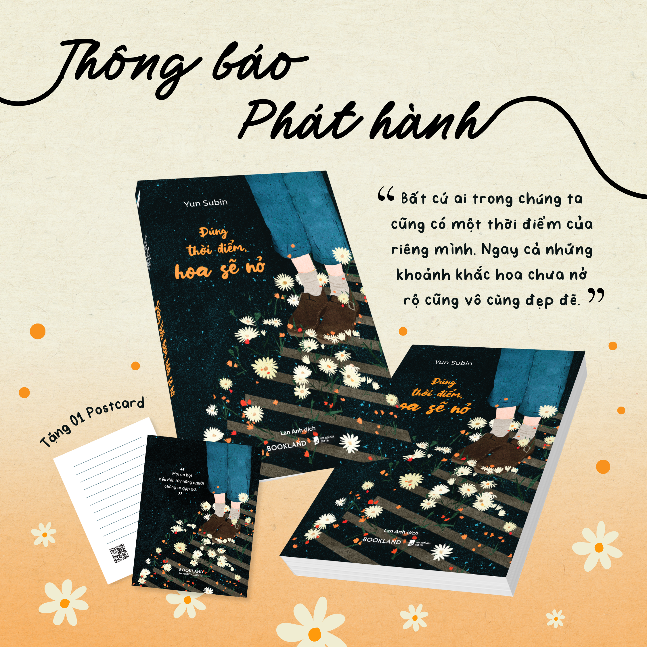 đúng thời điểm, hoa sẽ nở