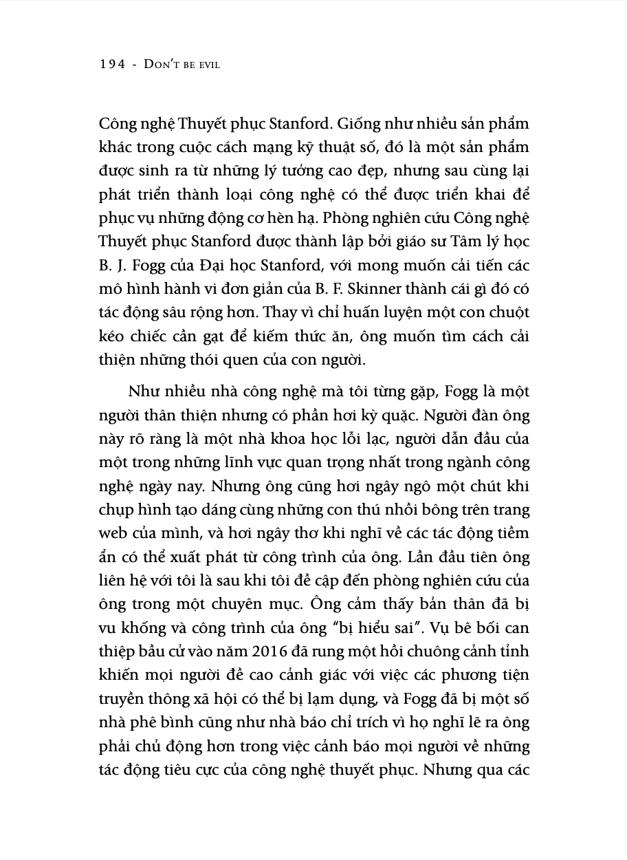 đừng trở nên xấu xa - don't be evil