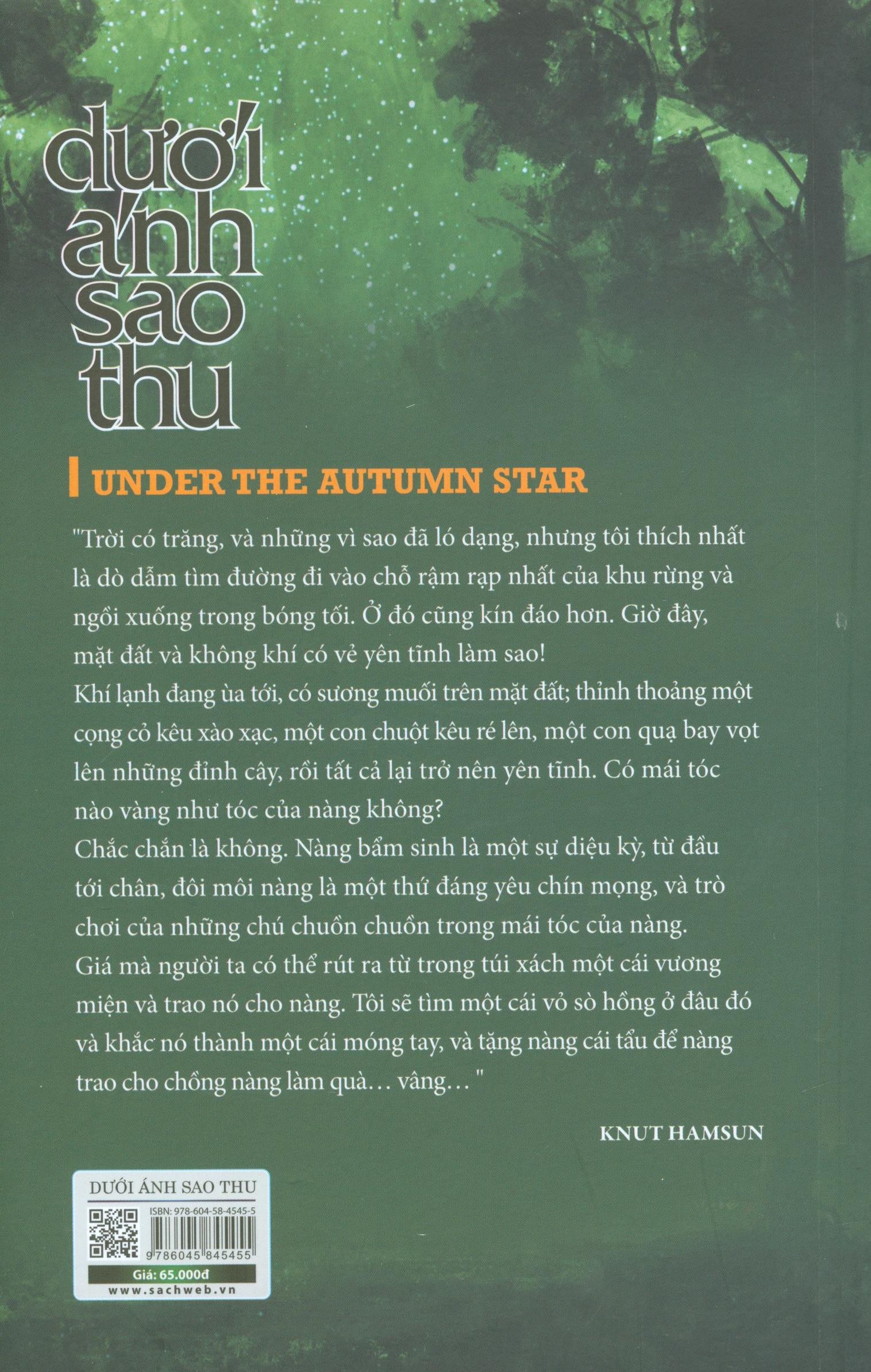 dưới ánh sao thu