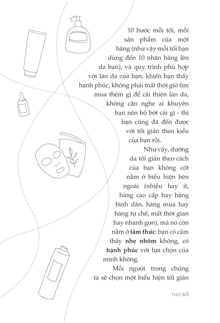 dưỡng da tối giản