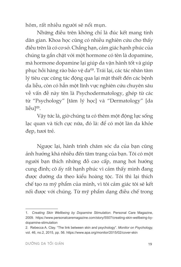 dưỡng da tối giản