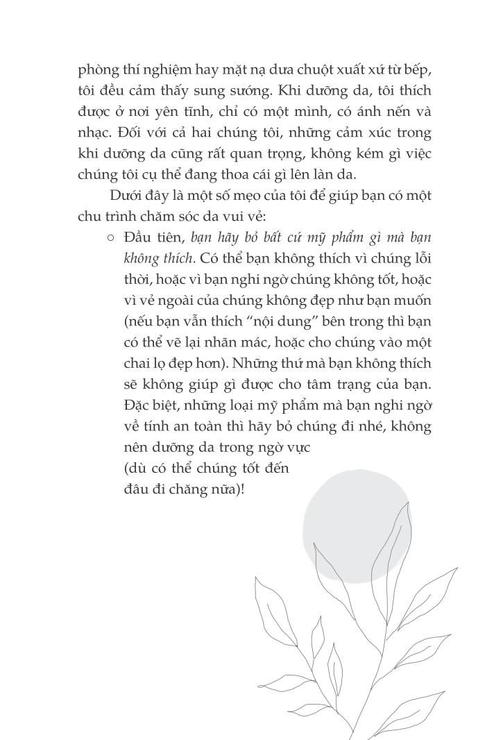 dưỡng da tối giản