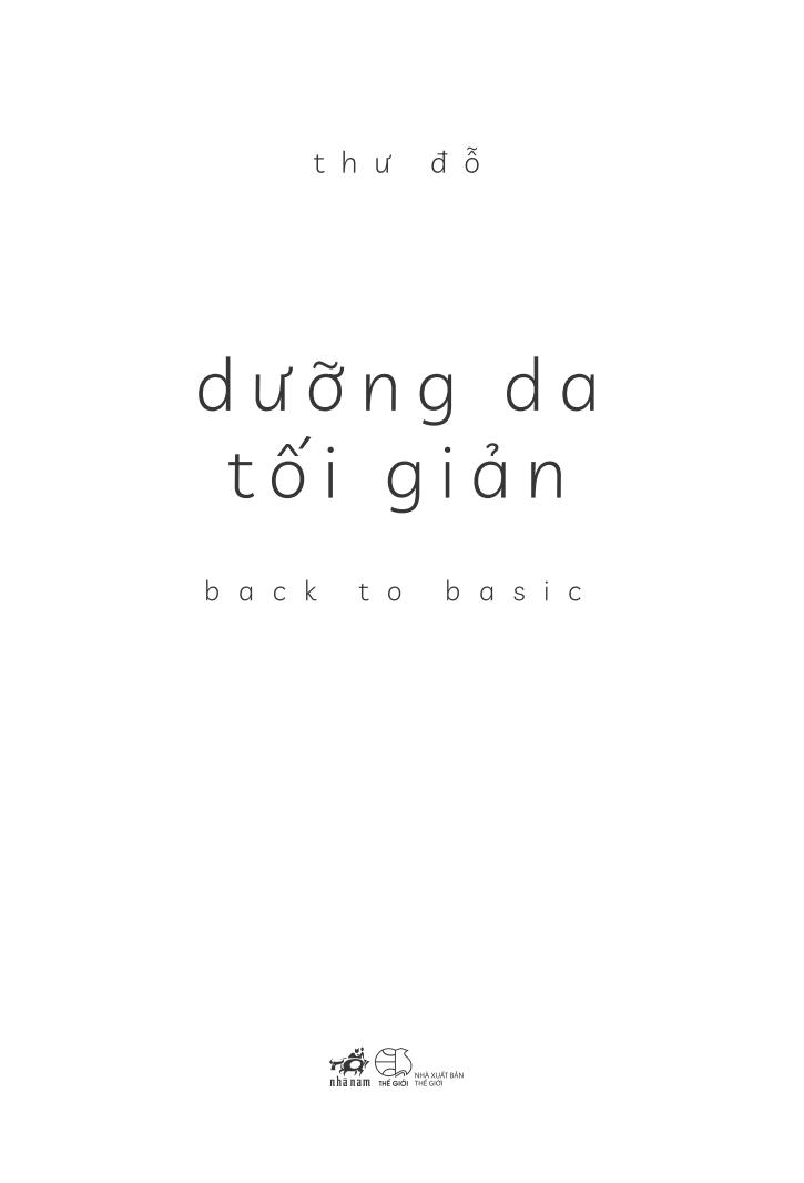 dưỡng da tối giản