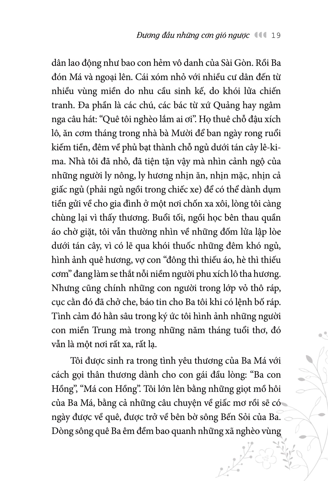 đương đầu những cơn gió ngược