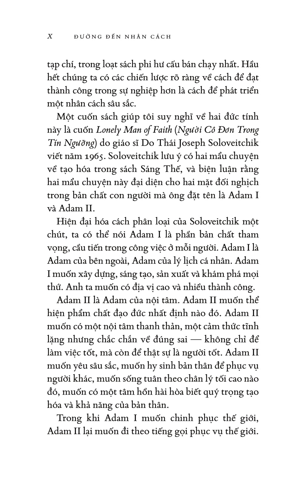 đường đến nhân cách