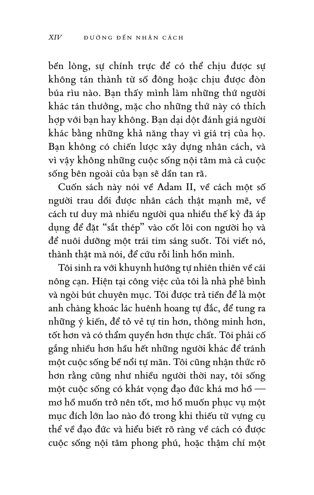 đường đến nhân cách