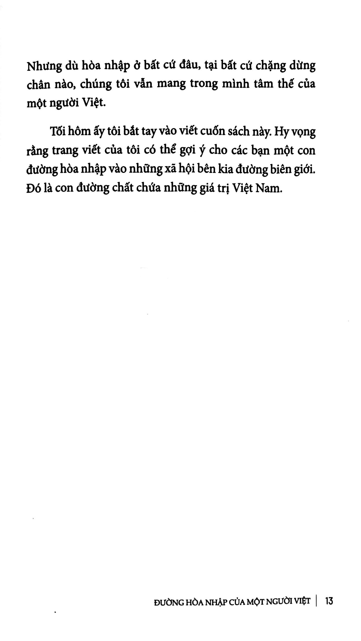 đường hòa nhập của một người việt