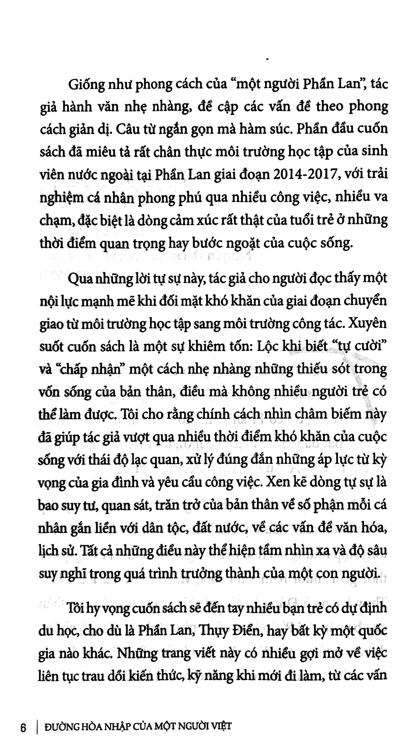 đường hòa nhập của một người việt
