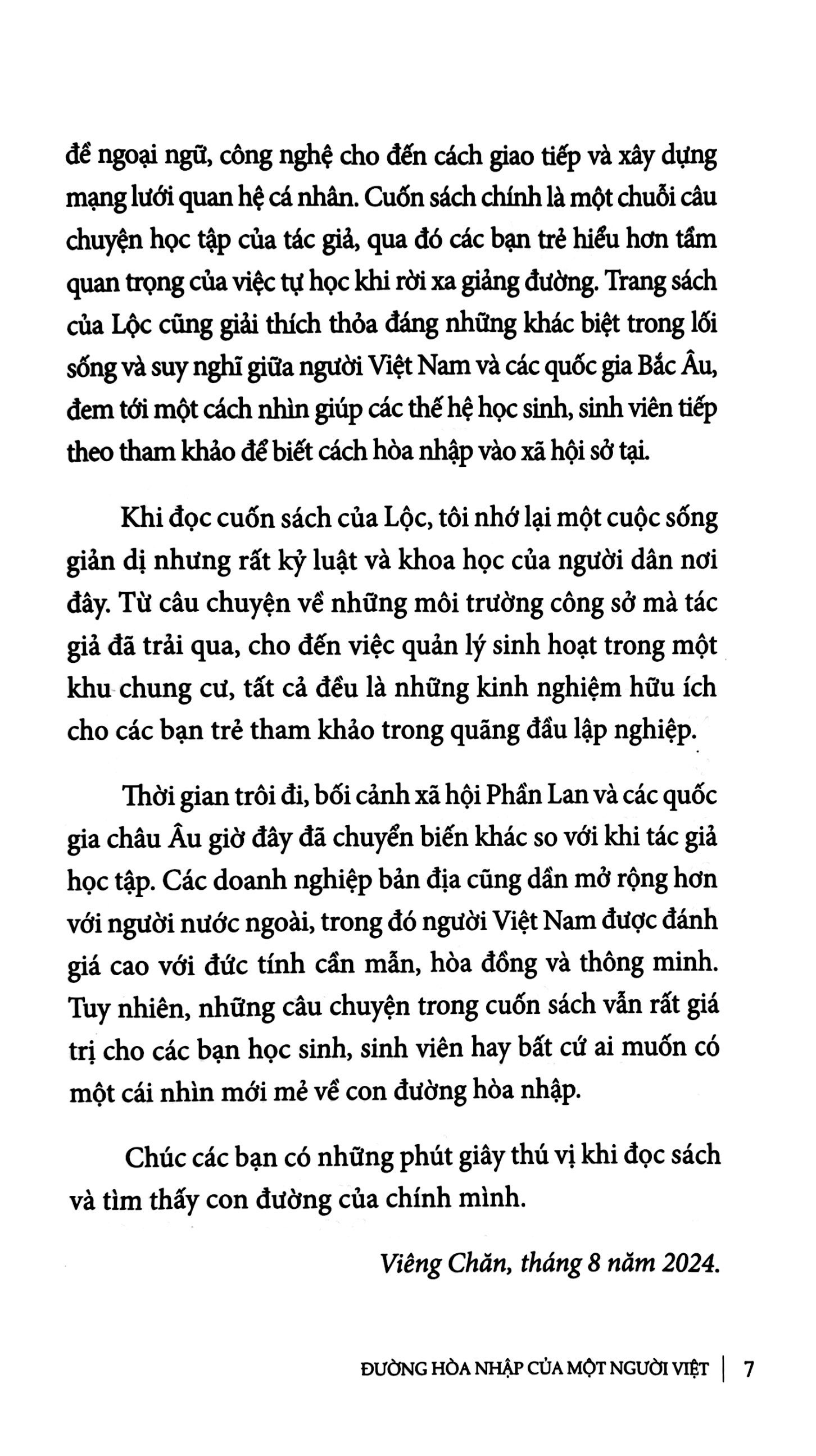 đường hòa nhập của một người việt