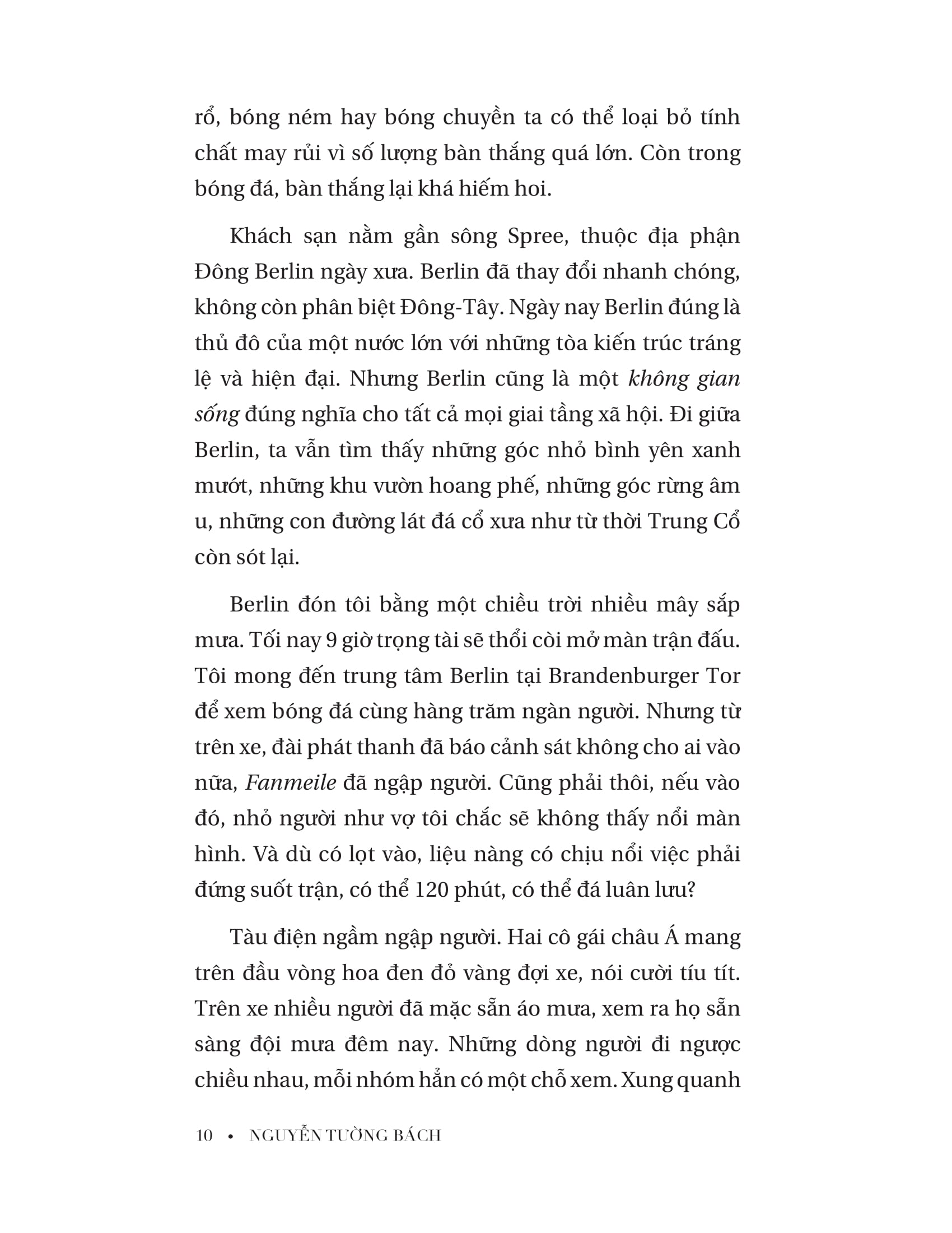 đường rộng thênh thang