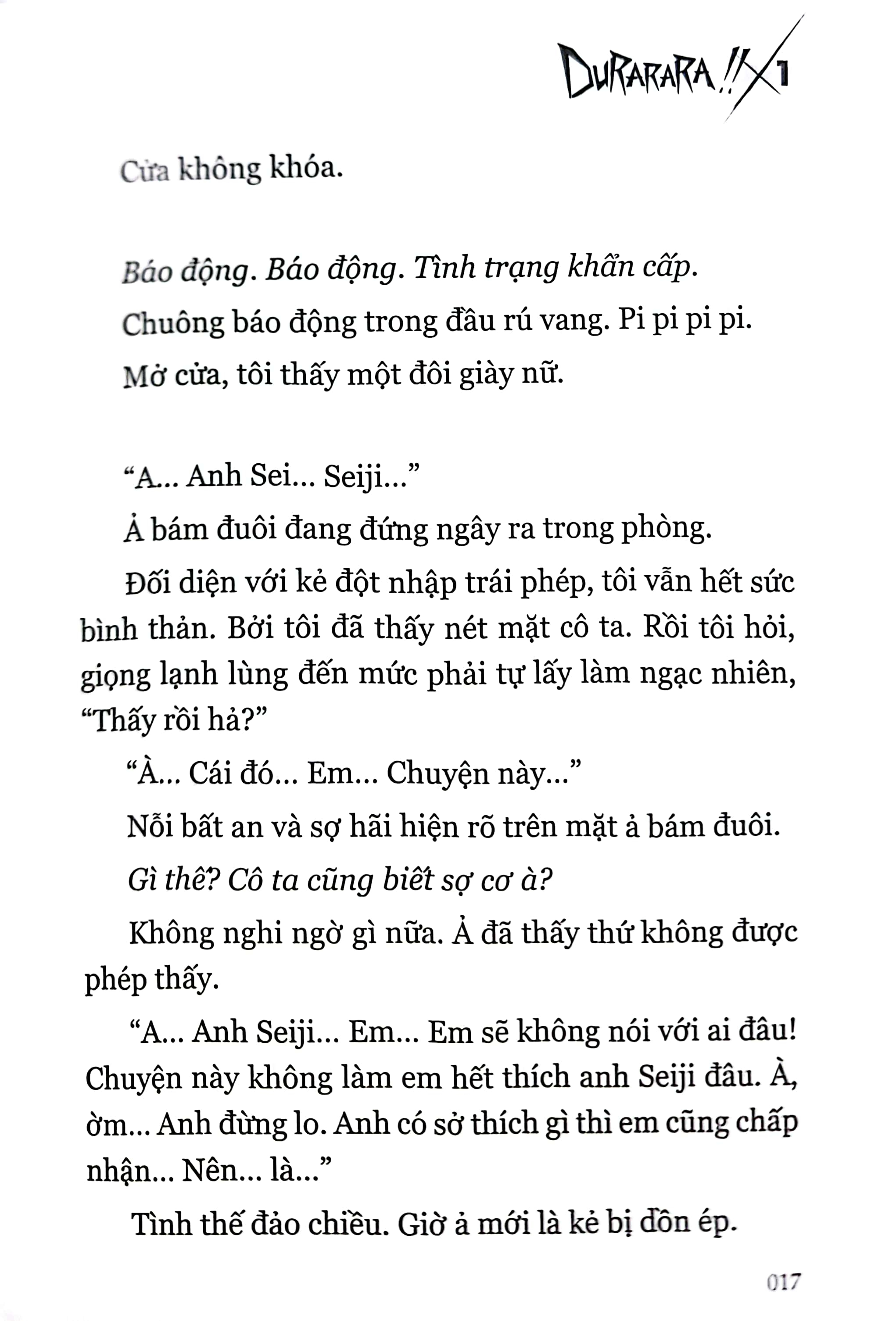 durarara!! - tập 1 - tặng kèm postcard in chất liệu pet