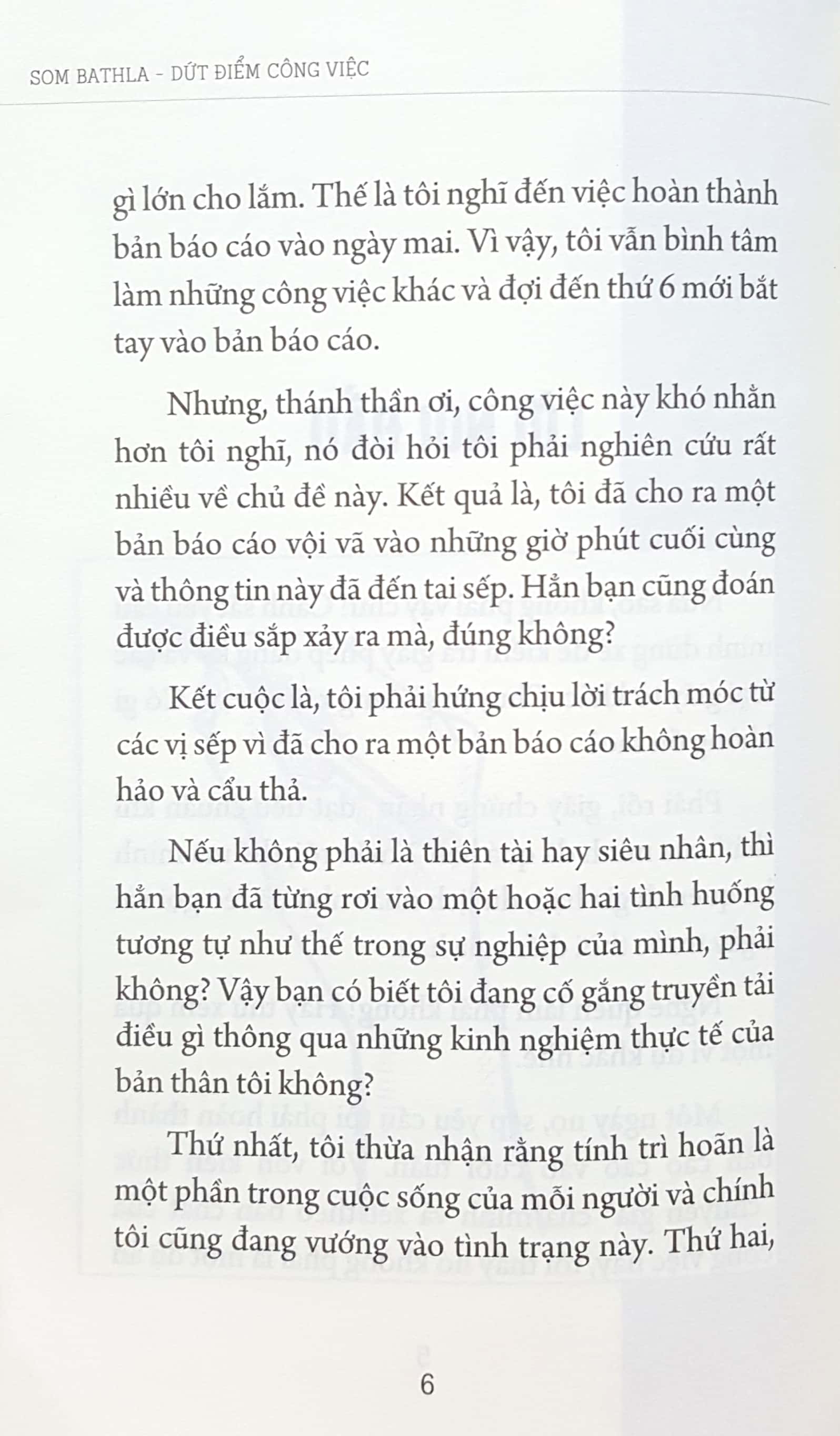 dứt điểm công việc