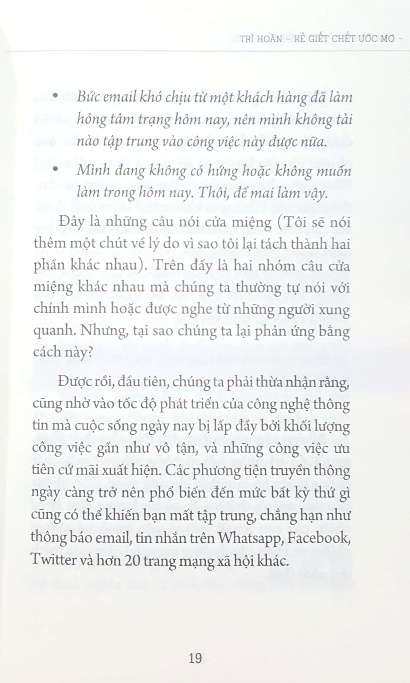 dứt điểm công việc