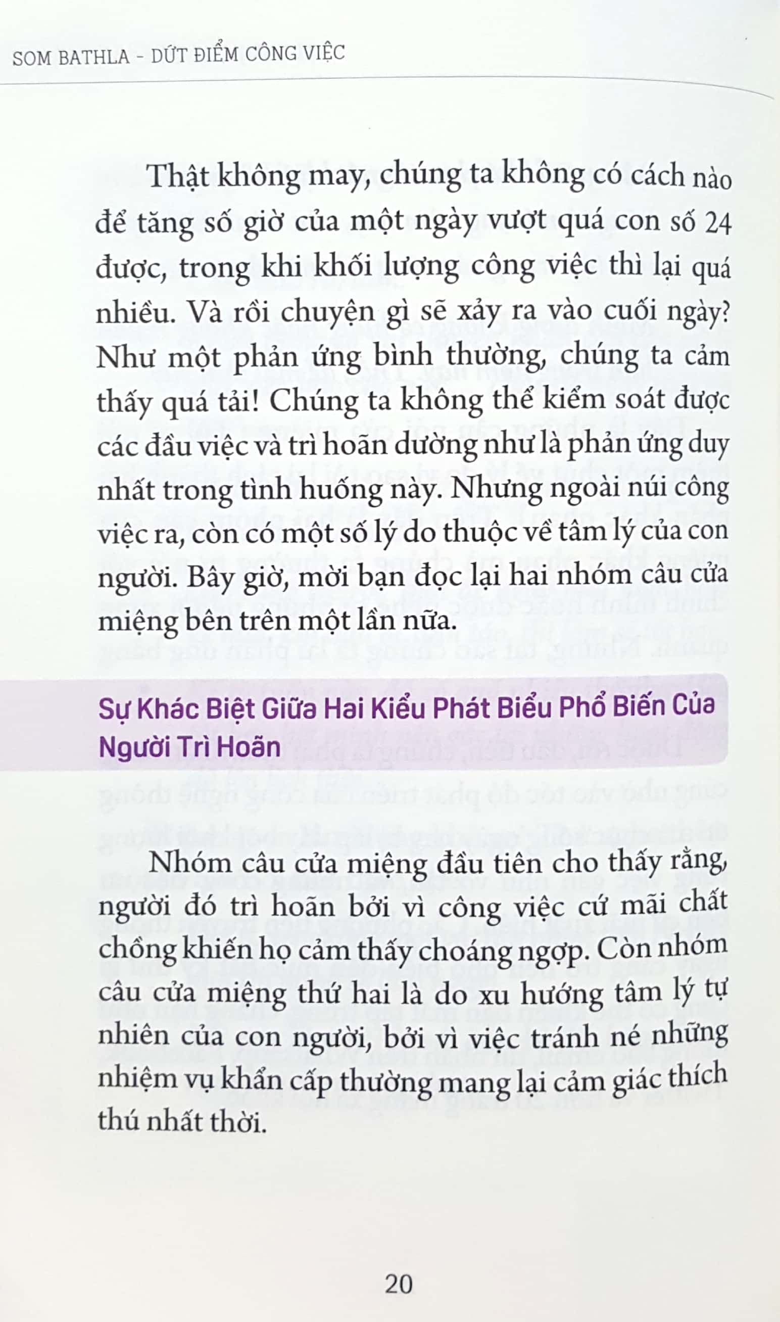 dứt điểm công việc